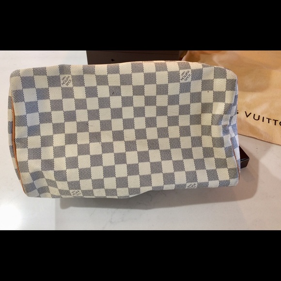 Louis Vuitton Speedy Handbag 30 Damier Azur Canvas - Picture 5 of 7